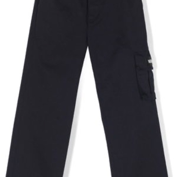 Versace Boys 12A Black x White Greca Boy's Trousers Pants 120v23 - Picture 4 of 7